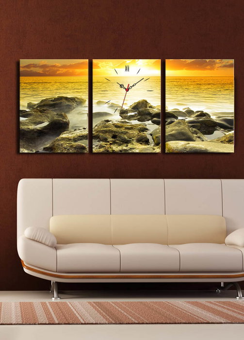 Wallity Reloj de Pared Decorativo de Lienzo 3P3040CS-29 (3 Piezas) Wallity Reloj de Pared Decorativo de Lienzo 3P3040CS-29 (3 Piezas)